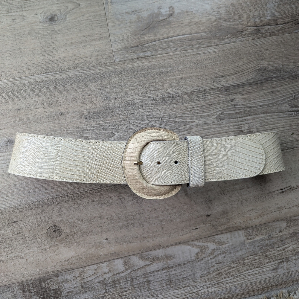 vintage 1980's ANNE KLEIN for CALDERON leather belt S M
